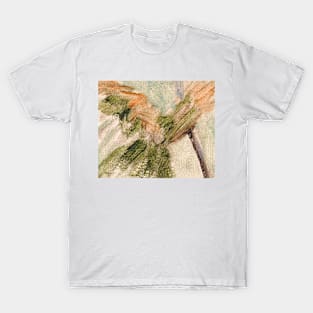 Green Ohcre Abstract Painting T-Shirt